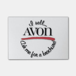 Notes de post-it de représentant d'Avon