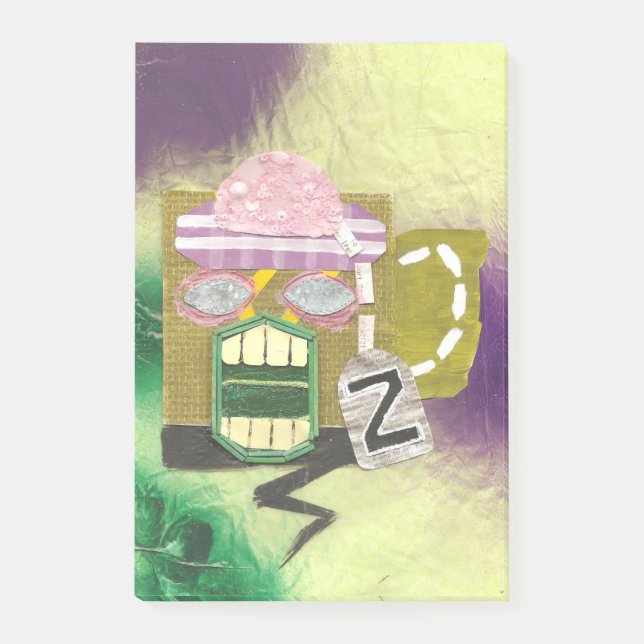 Notes de post-it de tasse de zombi (Devant)