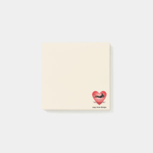 Notes de post-it de teckel