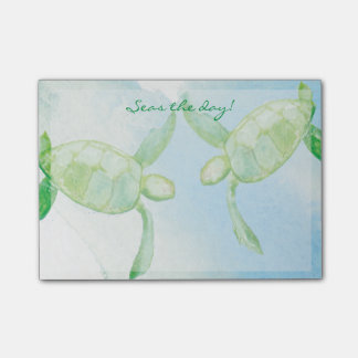 Notes de post-it de tortue de Honu