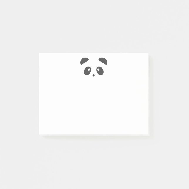 Notes de post-it de visage de panda (Devant)