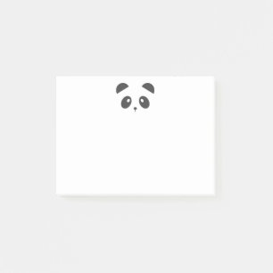 Notes de post-it de visage de panda