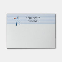 Notes de post-it dentaires de bureau