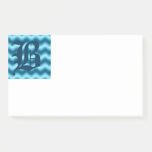 Notes de post-it du monogramme B initial (Devant)