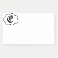 Notes de post-it du monogramme E initial