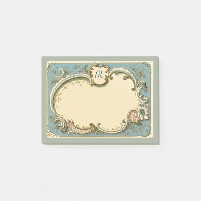 Notes de post-it encadrées par Français (Devant)