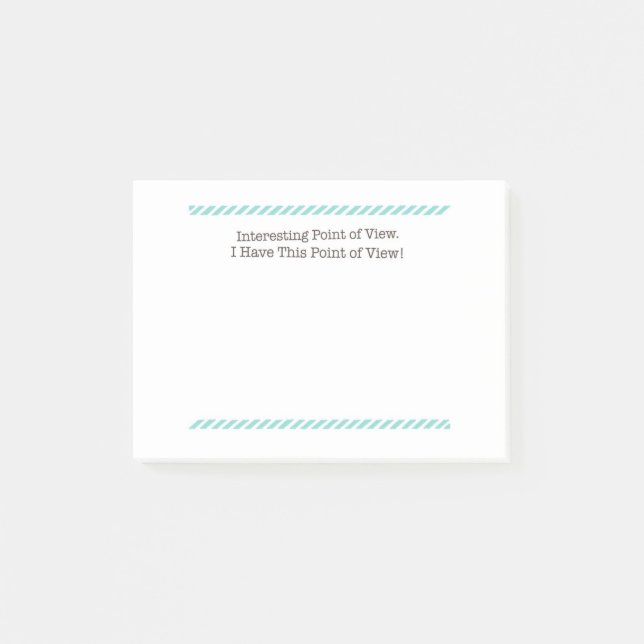 Notes de post-it intéressantes de point de vue (Devant)