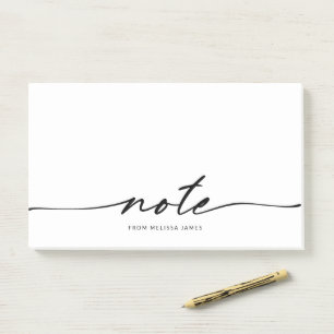 Notes de post-it minimalistes du script de note