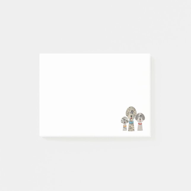 Notes de post-it personnalisées de dessin animé de (Devant)