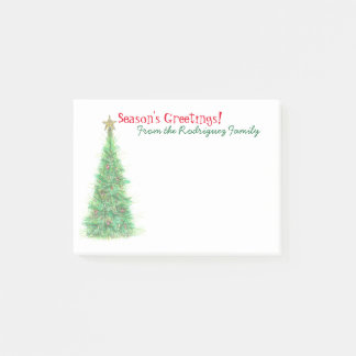 Notes de post-it personnalisées de Noël