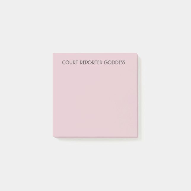 Notes de post-it pour des sténographes judiciaires (Devant)