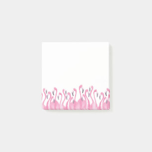 Notes de post-it roses de Flamant rose