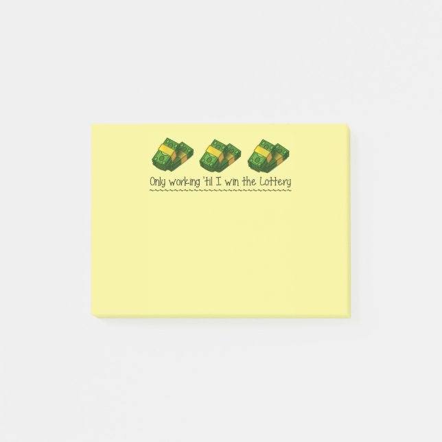 Notes de post-it : Seulement travaillant jusqu'à (Devant)