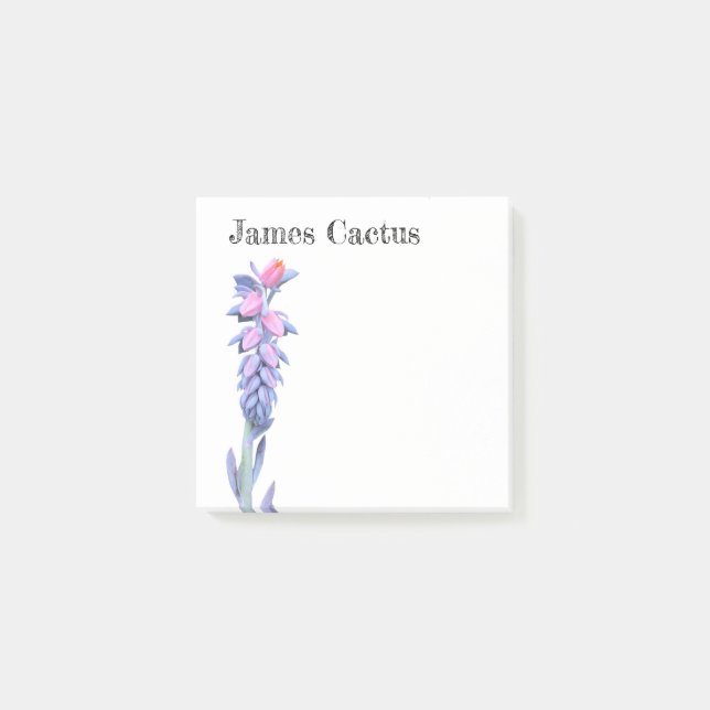 Notes de post-it succulentes personnalisables de (Devant)