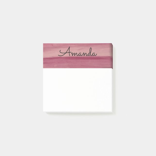 Notes de post-it sur la couleur d'eau PERSONNALISÉ (Devant)