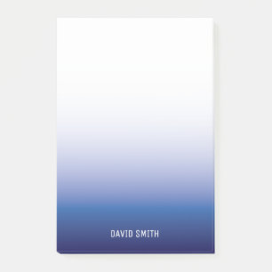 Notes de post-it sur le nom personnalisé de Navy 