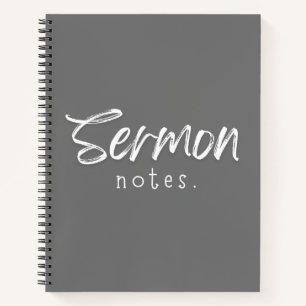Notes de sermon Carnet spiral