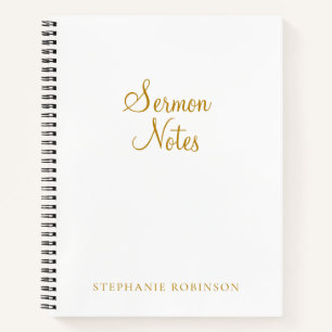 Notes de sermon Journal d'étude de la Bible chréti