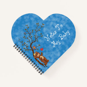 Notes en forme de coeur à mon journal de bébé