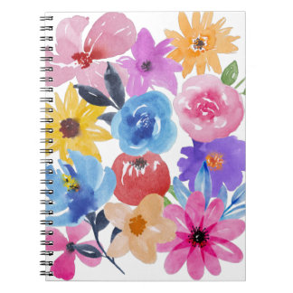 Notes florales classiques Carnet spiral/Journal