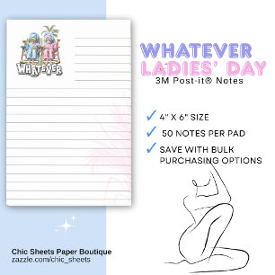 Notes lignées WHATEVER Ladies Day 3M Post-it®