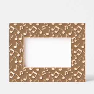 Notes musicales Cadre photo gravé au laser