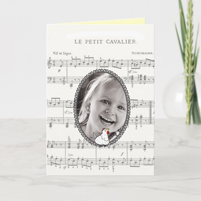 Notes musicales Carte d'anniversaire de Personnali (Devant)