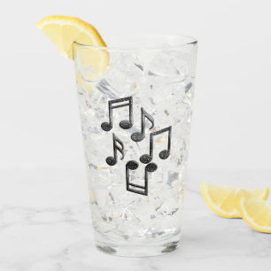 Notes musicales Coupe de verre Parties scintillant