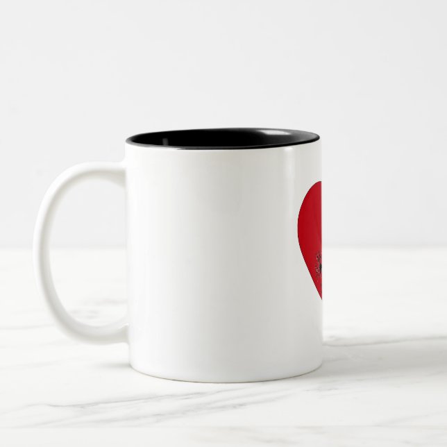 Notes musicales dans le coeur, Mug (Gauche)