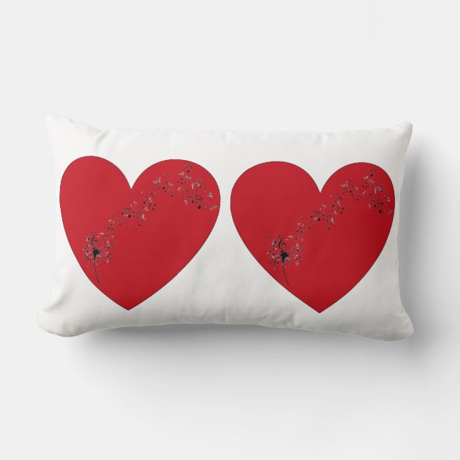 Notes musicales dans le coeur, Oreiller (Recto)