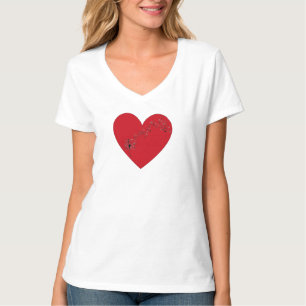 Notes musicales dans le coeur, T-shirt