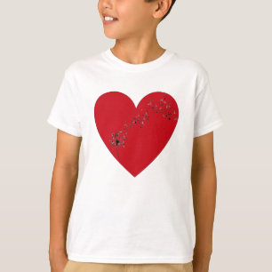 Notes musicales dans le coeur, T-shirt