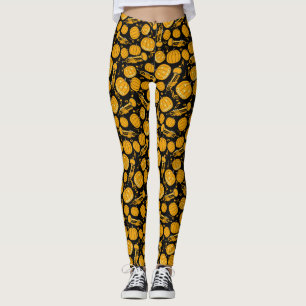 Notes musicales de trompette citrouille Leggings