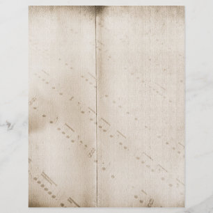 Notes musicales En-tête de lettre Grunge