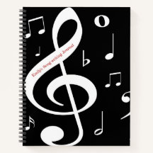 Notes musicales Journal d'écriture de chansons