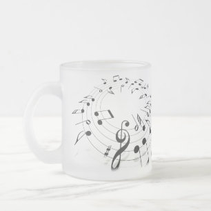Notes musicales Mug de café congelé