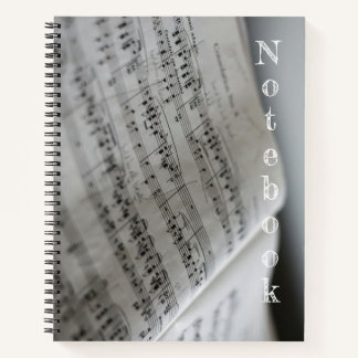 Notes musicales - Un carnet simple