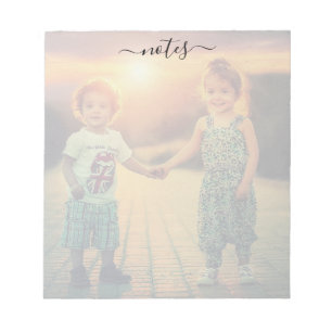 Notes personnalisées Bloc-notes photo famille tend