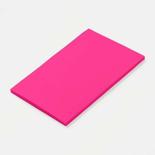 Notes personnalisées Neon Pink - Notes post-it (Incliné)
