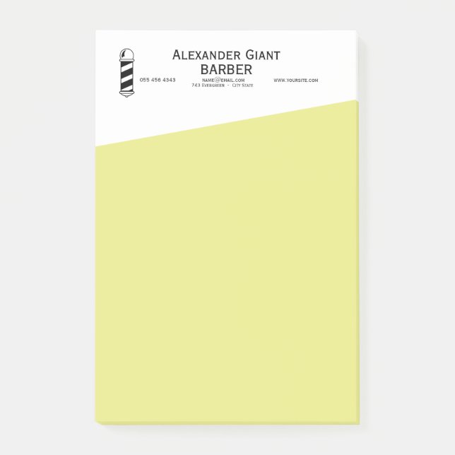 Notes Post-it® 4 x 6 (Devant)