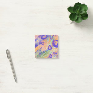 Notes post-it abstraites colorées