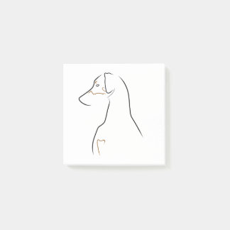 Notes post-it - Art naturel de ligne de fond