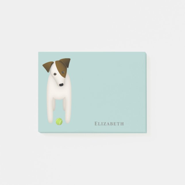 Notes Post-it avec inclinaison de tête de chien PR (Devant)