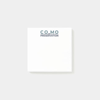 Notes post-it avec la préservation de CoMo