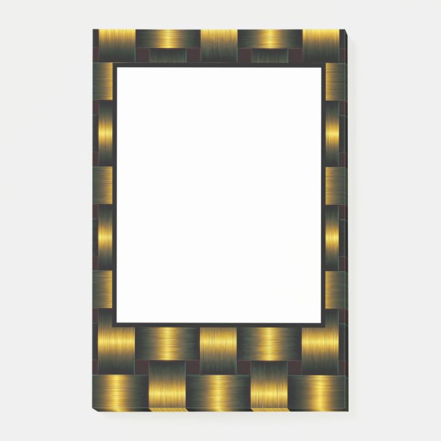 Notes Post-it® Black Gold Frame (Devant)