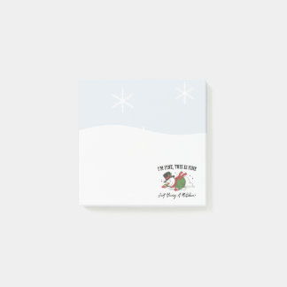 Notes Post-it Bonhomme de Neige | Je vais bien