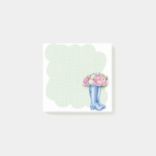 Notes Post-it 'Boots and Roses'