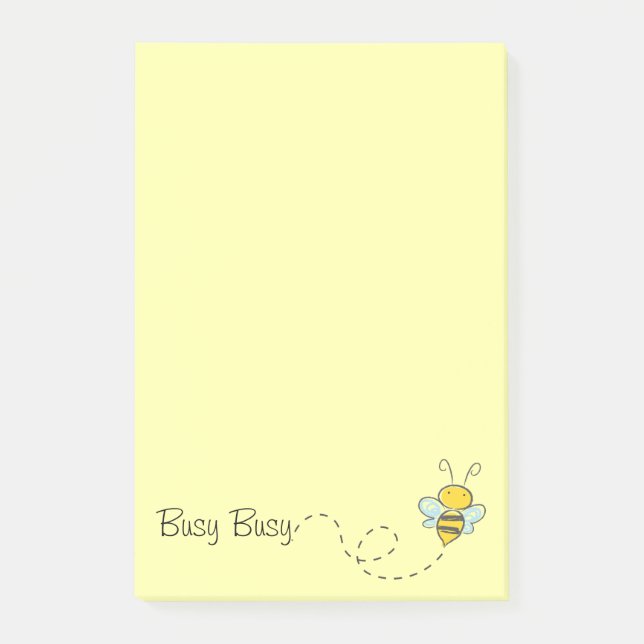 Notes Post-it® Busy Bee 4 x 6 (Devant)