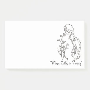 Notes Post-it® de 10 po x 6 po lorsque la vie est