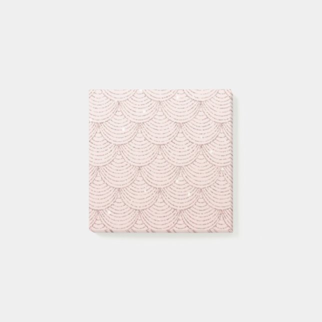 Notes post-it de balance rose (Devant)